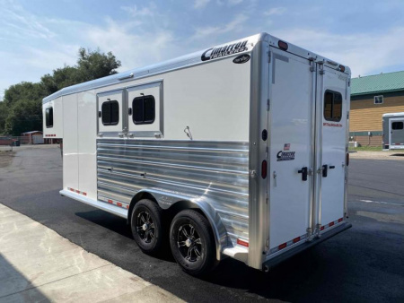 New 2024 Cimarron Norstar 2 Horse Gooseneck with Closet Tack