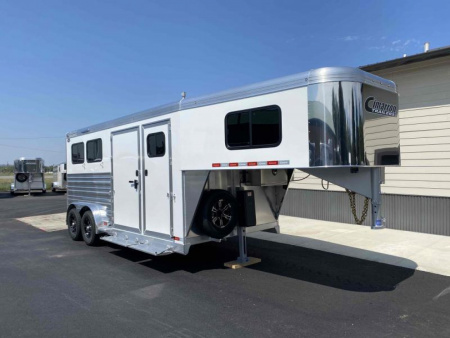 New 2024 Cimarron Norstar 2 Horse Gooseneck with Closet Tack
