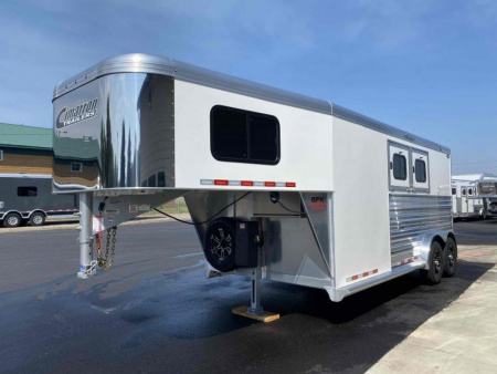 New 2024 Cimarron Norstar 2 Horse Gooseneck with Closet Tack
