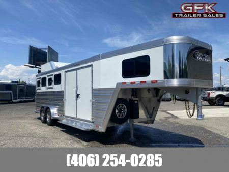 New 2025 Cimarron Norstar 4 Horse with Trainer Tack