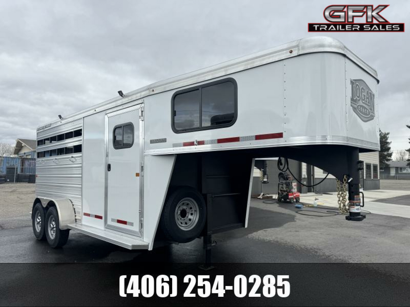 New 2026 Logan Bullseye 3 Horse Stock Combo Trailer