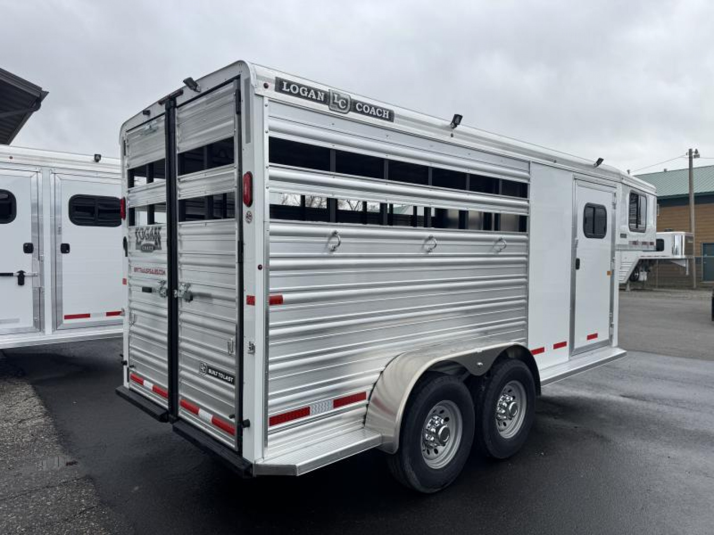 New 2026 Logan Bullseye 3 Horse Stock Combo Trailer