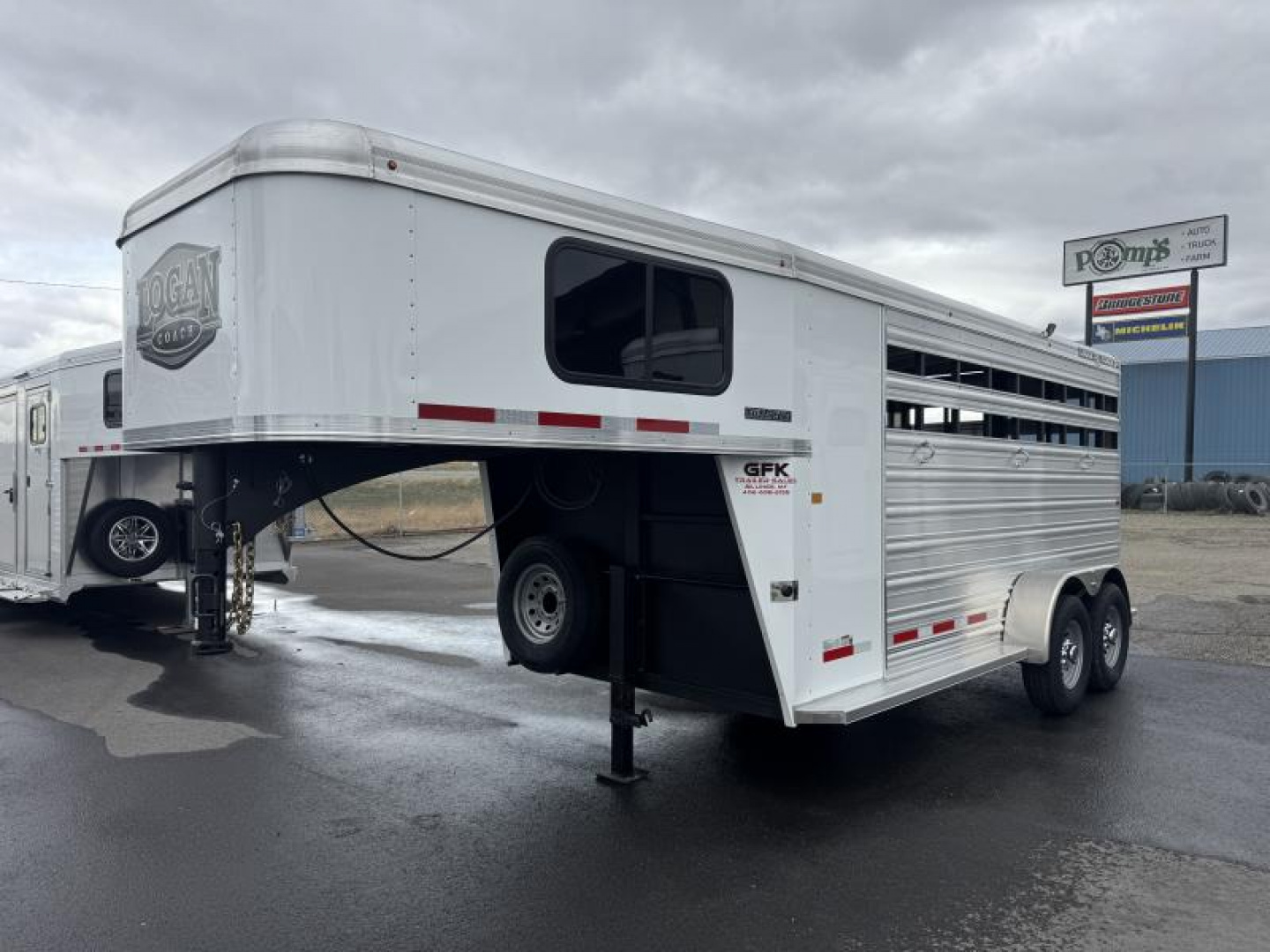 New 2026 Logan Bullseye 3 Horse Stock Combo Trailer