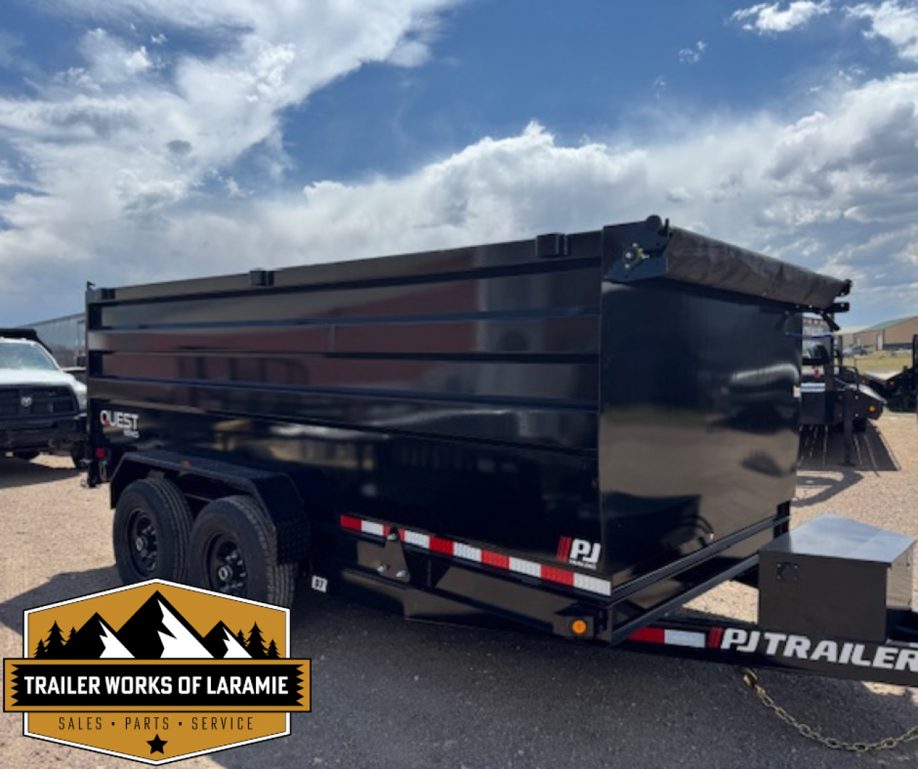 New 2026 PJ D7 DUMP TRAILER 7X14 14K BP- 4FT Sides
