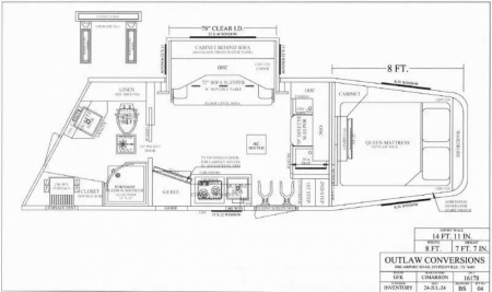 New 2025 Cimarron 3 Horse Side Load with 14'9" Living Quarter by Outlaw Conversions