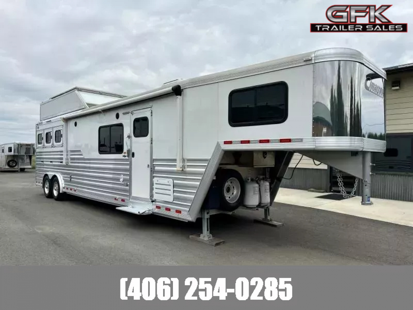 Used 2021 Cimarron Norstar 3 Horse with 15'6" Outlaw Conversions Living Quarter