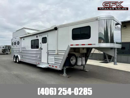 Used 2021 Cimarron Norstar 3 Horse with 15'6  Outlaw Conversions Living Quarter