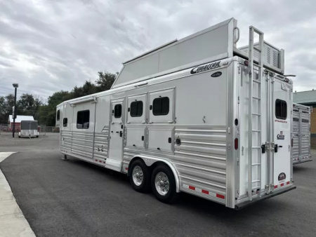 Used 2021 Cimarron Norstar 3 Horse with 15'6" Outlaw Conversions Living Quarter