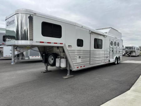 Used 2021 Cimarron Norstar 3 Horse with 15'6" Outlaw Conversions Living Quarter