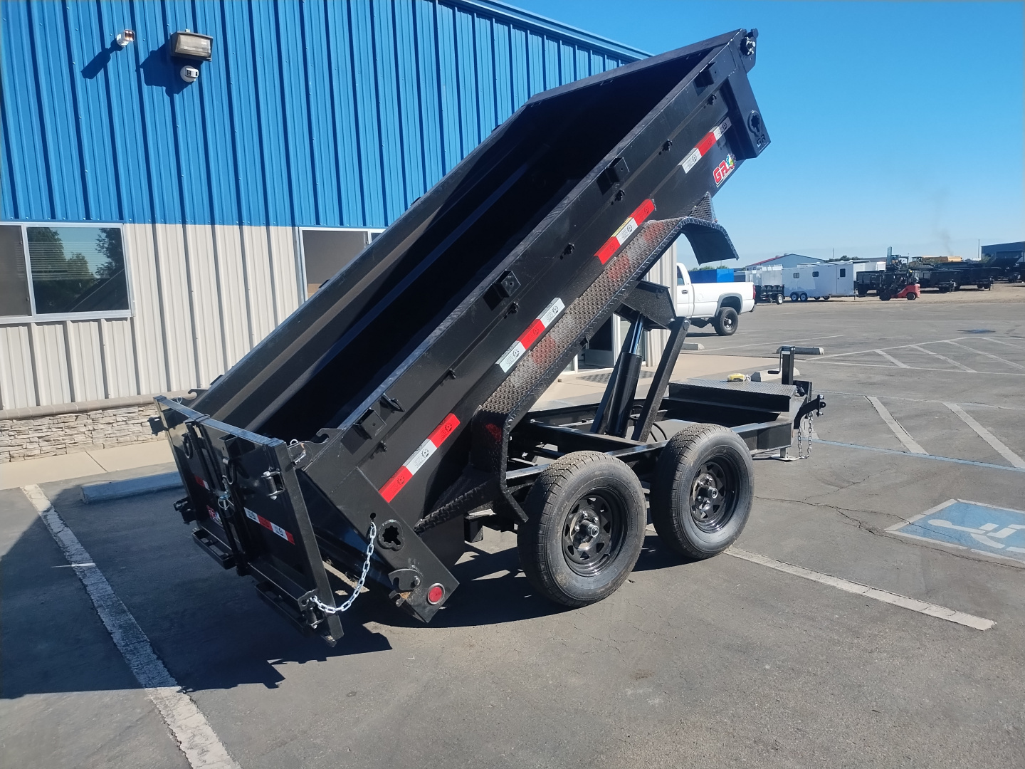 New 2025 GR 5'x10'x2' 8" I-Beam Low Profile Dump Trailer 7k