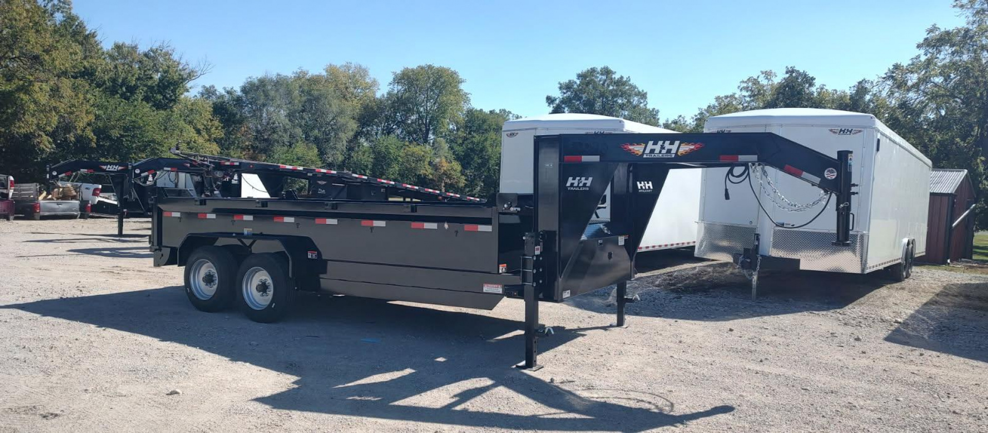 New 2026 H&H Trailers 83x16 Industrial Gooseneck 16K Dump Trailer