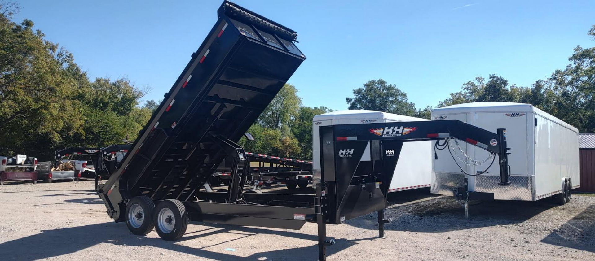 New 2026 H&H Trailers 83x16 Industrial Gooseneck 16K Dump Trailer