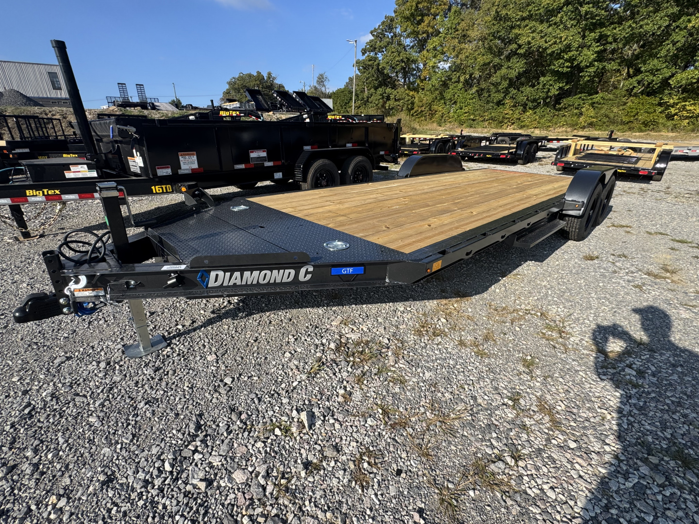 New 2026 Diamond C GTF 206 Car Hauler, REMOVABLE FENDERS, D-RINGS, SLIDE IN RAMPS