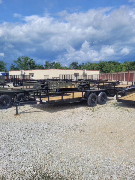 New 2026 MEB 77x16 TA Utility Trailer, 2' dovetail with 30  gate, 35k axles