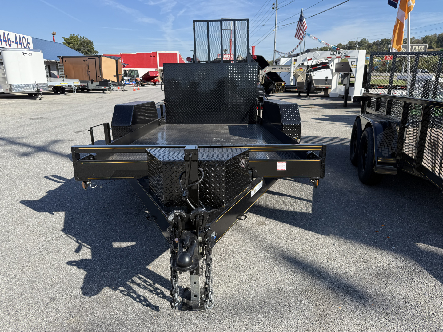 New 2026 P & T Trailers 14K 6.4X14 SCISSOR LIFT Equipment Trailer