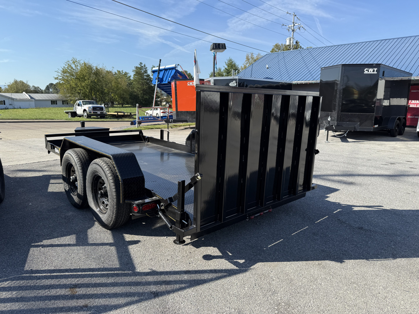 New 2026 P & T Trailers 14K 6.4X14 SCISSOR LIFT Equipment Trailer