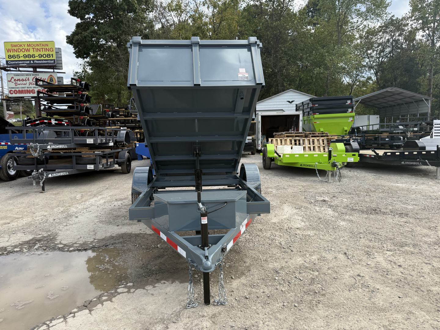 New 2026 P & T Trailers 5.2K 5X10 DUMP SPREAD GATE 7K JACK Dump Trailer