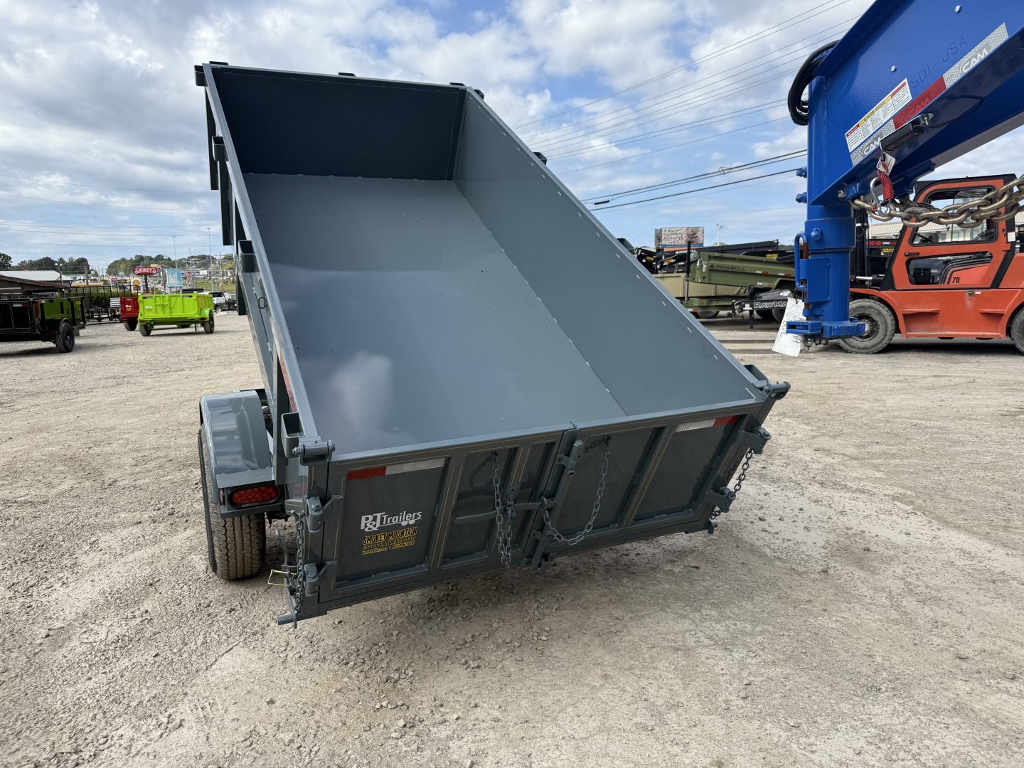 New 2026 P & T Trailers 5.2K 5X10 DUMP SPREAD GATE 7K JACK Dump Trailer