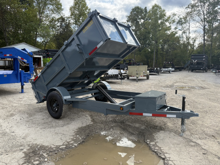 New 2026 P & T Trailers 5.2K 5X10 DUMP SPREAD GATE 7K JACK Dump Trailer