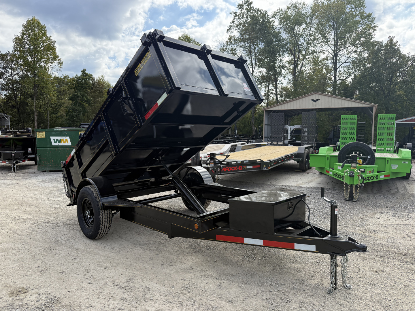 New 2026 P & T Trailers 5.2K 5X10 DUMP SPREAD GATE 7K JACK Dump Trailer