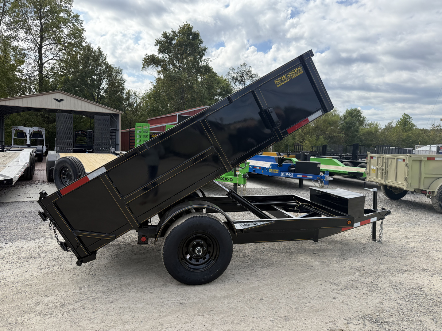 New 2026 P & T Trailers 5.2K 5X10 DUMP SPREAD GATE 7K JACK Dump Trailer