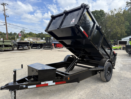 New 2026 P & T Trailers 5.2K 5X10 DUMP SPREAD GATE 7K JACK Dump Trailer