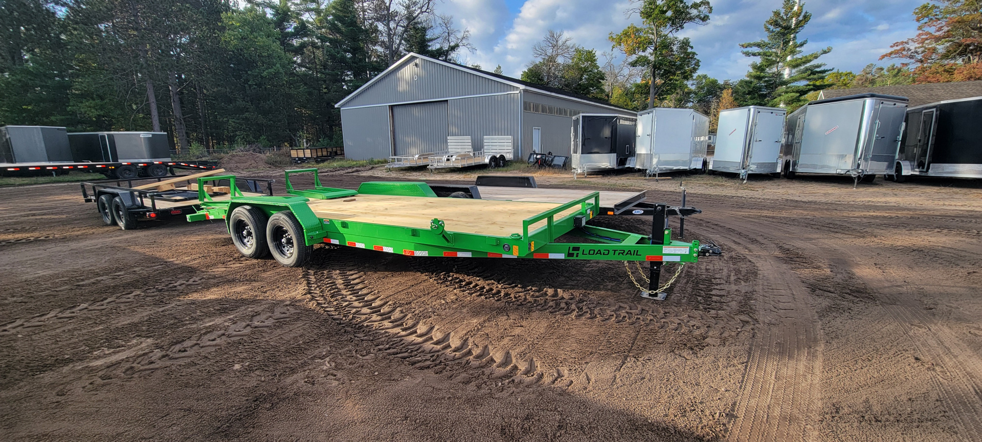 New 2026 Load Trail 14K GREEN HD RAMPS Equipment Trailer