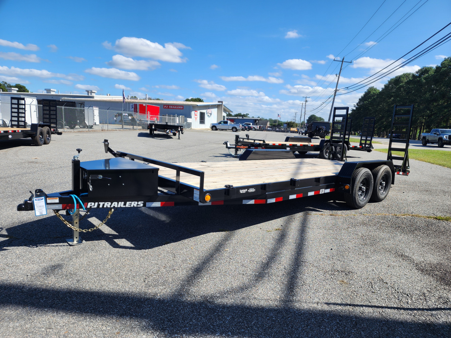 New 2026 PJ Trailers 20' CE 10K w/ Fold Up Ramps & Toolbox
