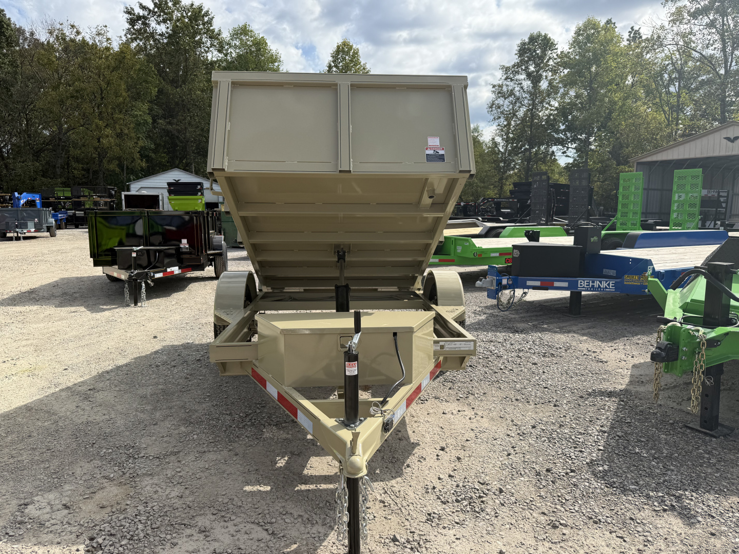 New 2026 P & T Trailers 5.2K 5X8 DUMP SPREAD GATE 7K JACK Dump Trailer