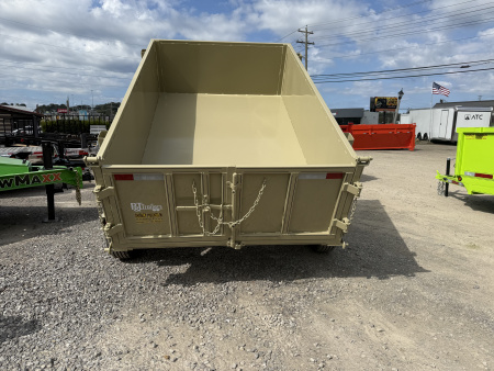 New 2026 P & T Trailers 5.2K 5X8 DUMP SPREAD GATE 7K JACK Dump Trailer