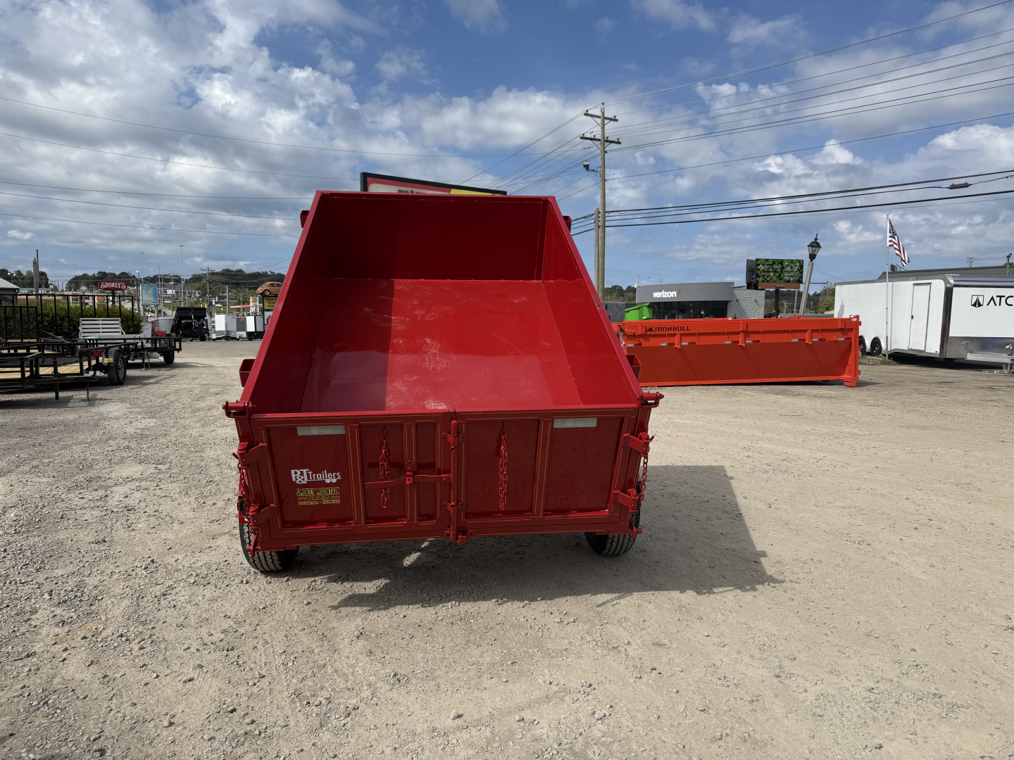 New 2026 P & T Trailers 5.2K 5X8 DUMP SPREAD GATE 7K JACK Dump Trailer