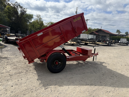 New 2026 P & T Trailers 5.2K 5X8 DUMP SPREAD GATE 7K JACK Dump Trailer