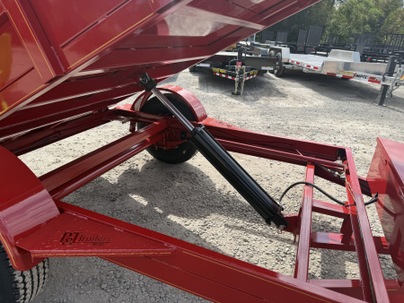New 2026 P & T Trailers 5.2K 5X8 DUMP SPREAD GATE 7K JACK Dump Trailer