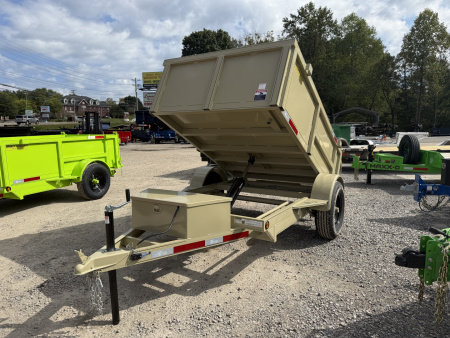 New 2026 P & T Trailers 5.2K 5X8 DUMP SPREAD GATE 7K JACK Dump Trailer