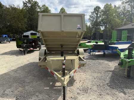 New 2026 P & T Trailers 5.2K 5X8 DUMP SPREAD GATE 7K JACK Dump Trailer