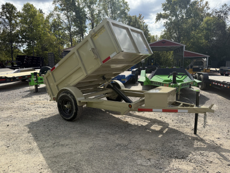 New 2026 P & T Trailers 5.2K 5X8 DUMP SPREAD GATE 7K JACK Dump Trailer