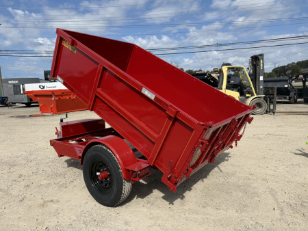 New 2026 P & T Trailers 5.2K 5X8 DUMP SPREAD GATE 7K JACK Dump Trailer