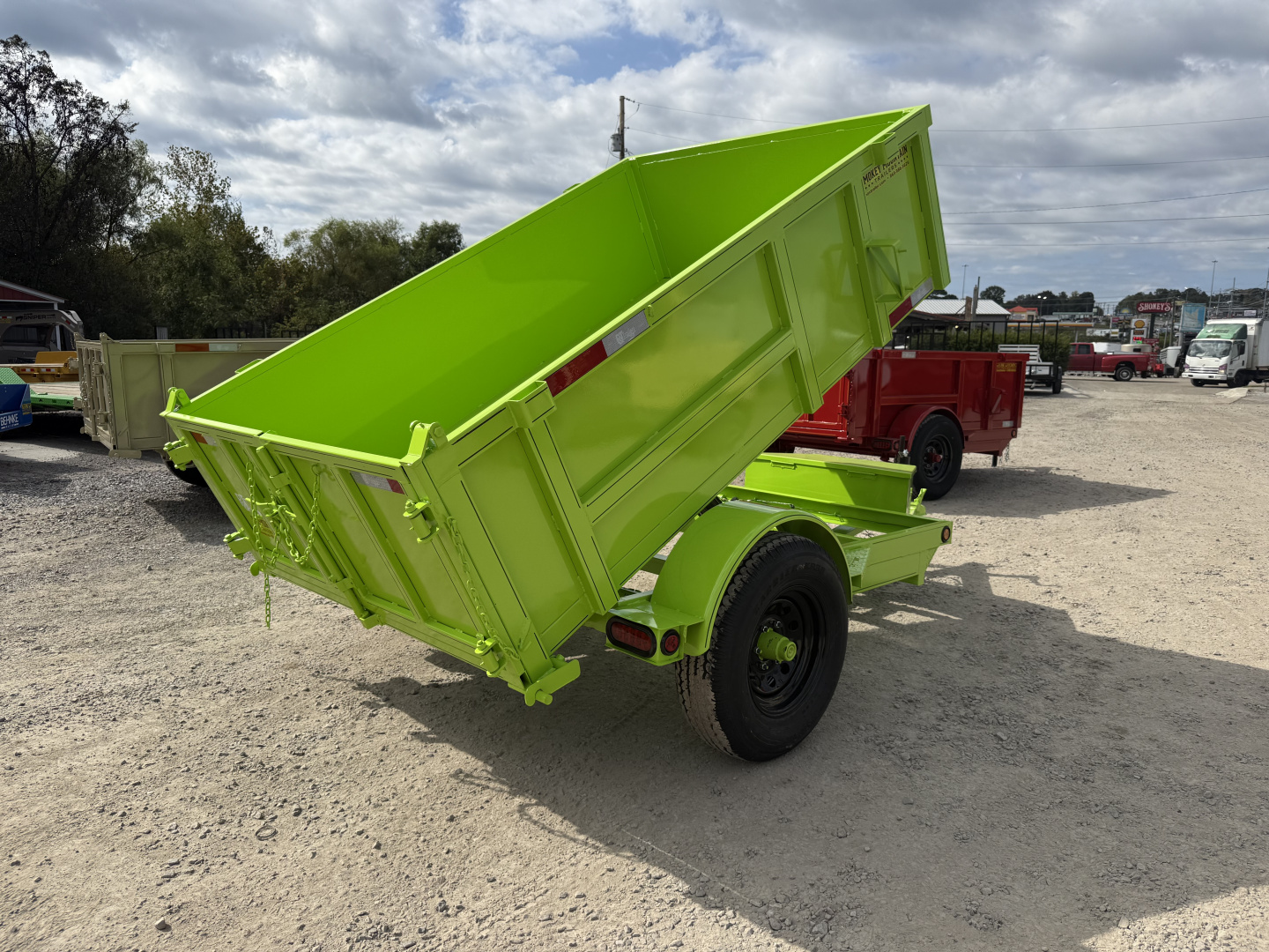 New 2026 P & T Trailers 5.2K 5X8 DUMP SPREAD GATE 7K JACK Dump Trailer