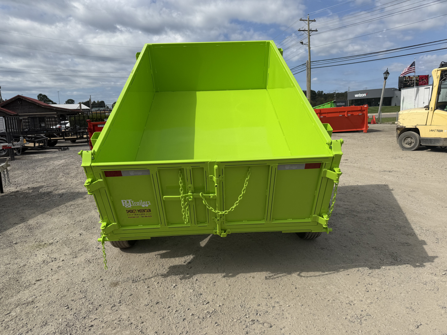 New 2026 P & T Trailers 5.2K 5X8 DUMP SPREAD GATE 7K JACK Dump Trailer