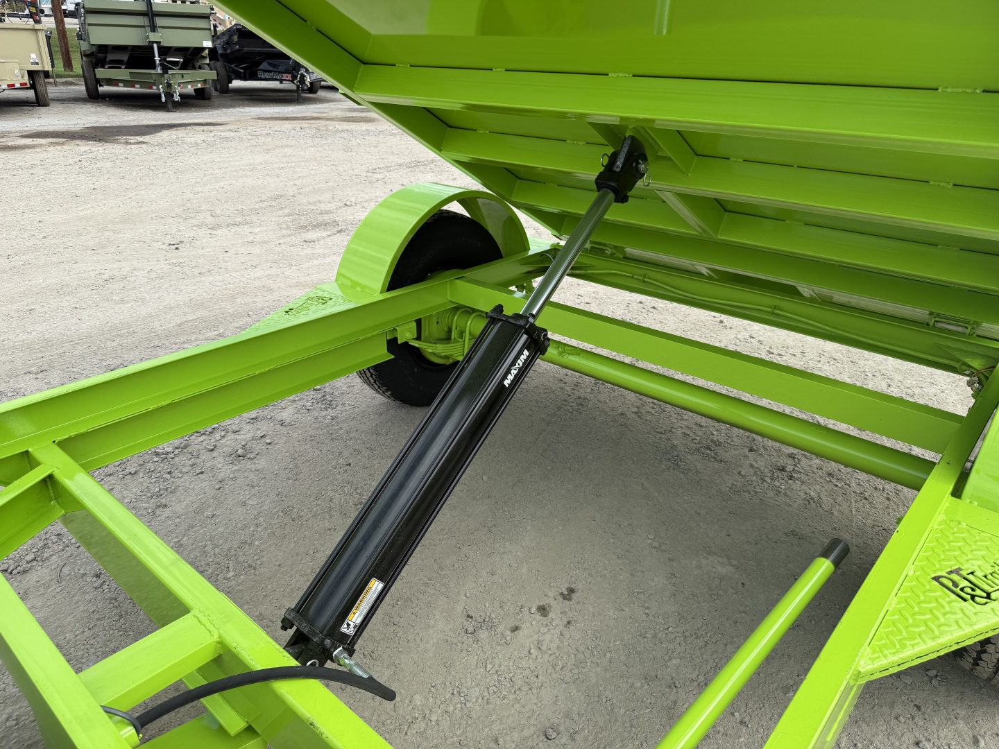 New 2026 P & T Trailers 5.2K 5X8 DUMP SPREAD GATE 7K JACK Dump Trailer