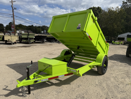 New 2026 P & T Trailers 5.2K 5X8 DUMP SPREAD GATE 7K JACK Dump Trailer