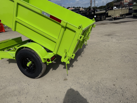 New 2026 P & T Trailers 5.2K 5X8 DUMP SPREAD GATE 7K JACK Dump Trailer