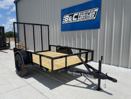 New 2026 DAVIDSON 5X8 SINGLE AXLE UTILITY W/ 4' GATE