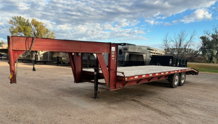 Used 1992 Titan Trailer Flatbed Deckover Trailer
