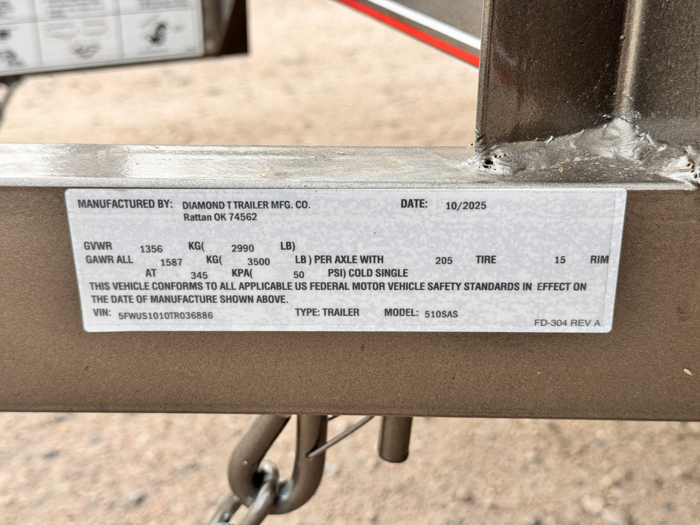 New 2026 Diamond T 5-10 Ramp Gate Utility 3K GVWR