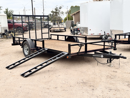 New 2026 Diamond T 7-14 Ramp Gate Utility W/ ATV Ramps 3K GVWR