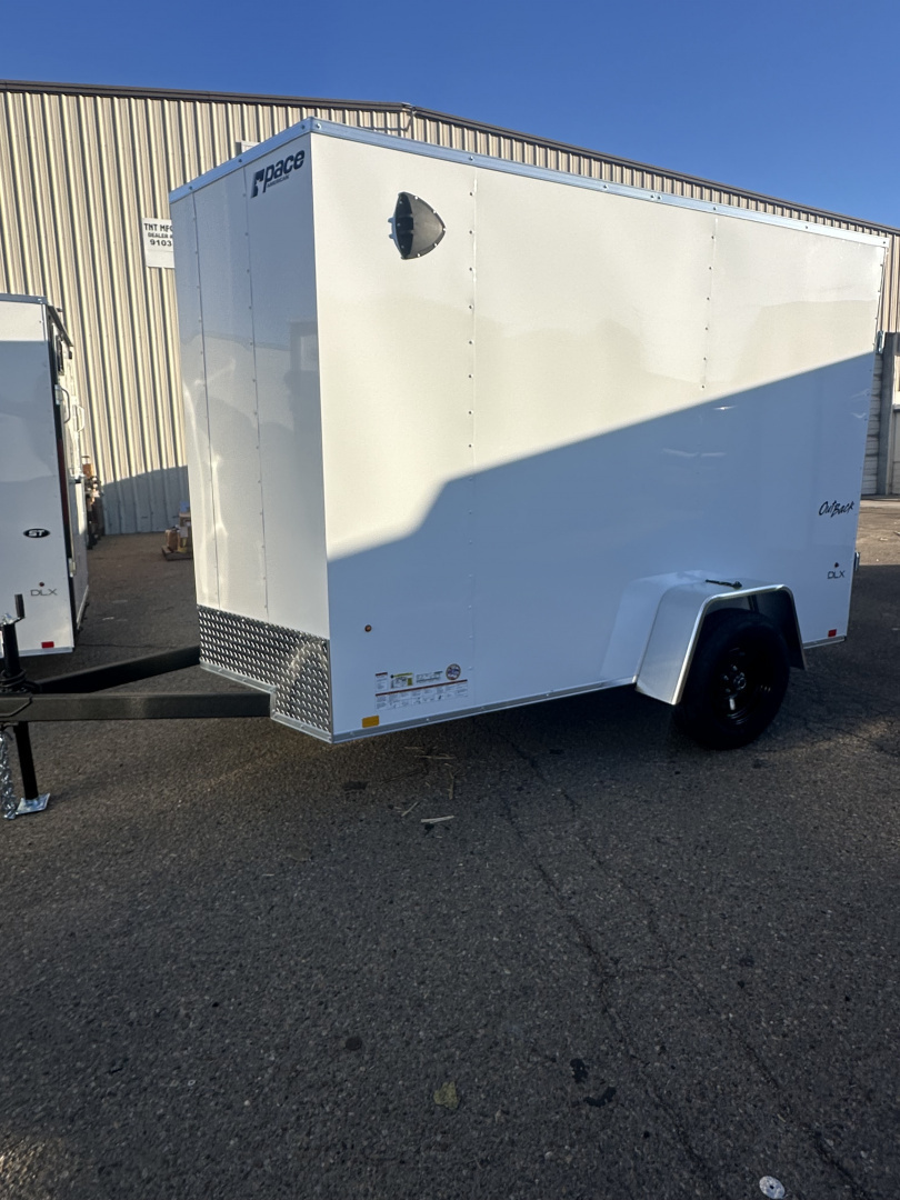 New 2026 Pace American Out Back DLX 6x10 3K +6" Cargo / Enclosed Trailer