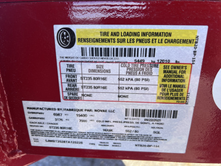 New 2026 Midsota 7X16+4 15.4K TILT Equipment Trailer