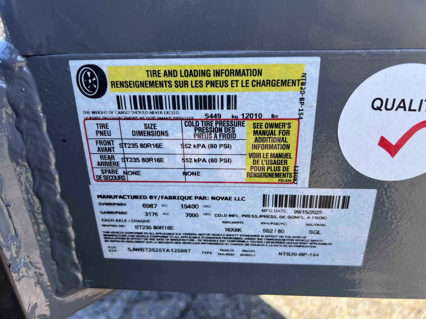 New 2026 Midsota 7X16+4 15.4K TILT Equipment Trailer