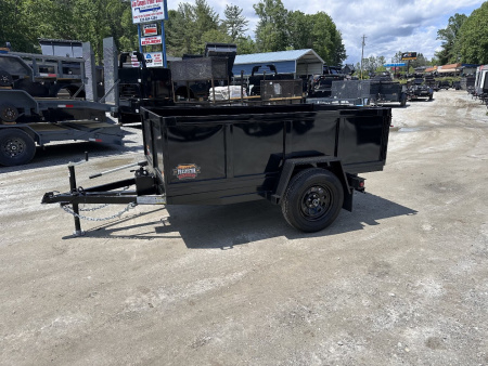 New 2025 Covered Wagon Trailers 5x8x2x3 Dump Trailer / 5x8 / 2' Side / 3500# axle / 2,000# Payload Capacity/ 1,000# Dump Capacity / Manual Hydraulic Pump